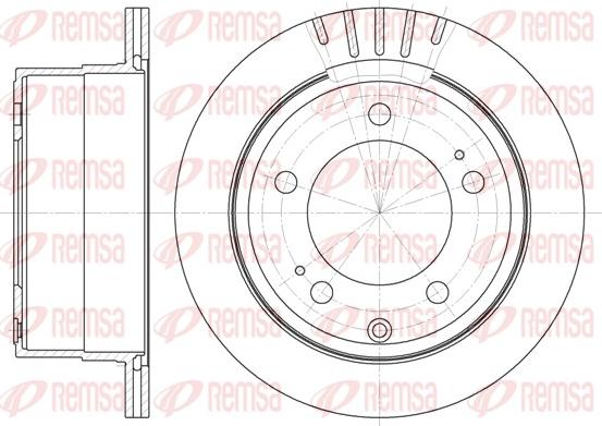 Remsa 61735.10 - Тормозной диск autodnr.net