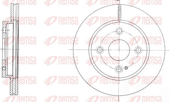 Remsa 61738.10 - Гальмівний диск autocars.com.ua