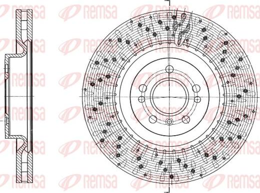 Remsa 61750.10 - Гальмівний диск autocars.com.ua