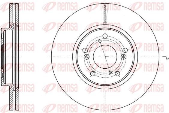 Remsa 61754.10 - Тормозной диск avtokuzovplus.com.ua