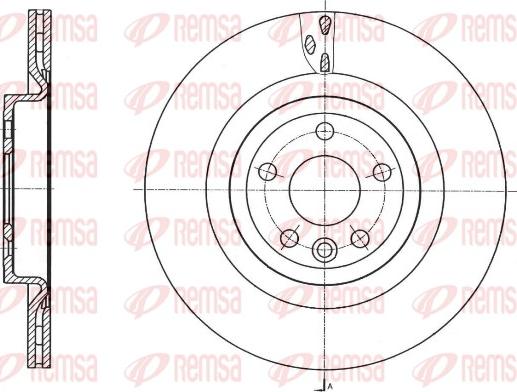 Remsa 61759.10 - Гальмівний диск autocars.com.ua