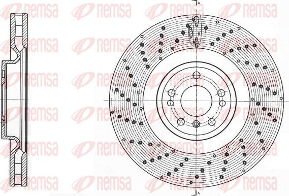 Remsa 61761.10 - Гальмівний диск autocars.com.ua