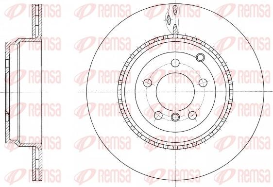 Remsa 61762.10 - Тормозной диск avtokuzovplus.com.ua