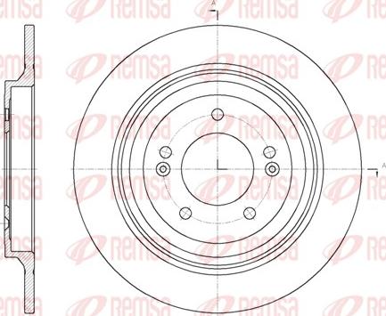 Remsa 61780.00 - Тормозной диск avtokuzovplus.com.ua