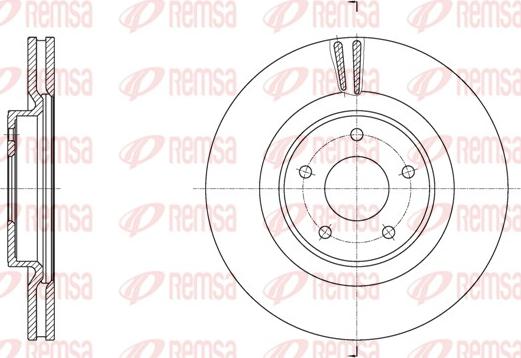 Remsa 61790.10 - Гальмівний диск autocars.com.ua