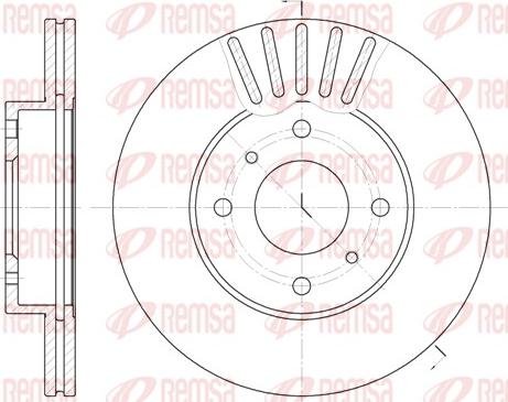 Remsa 6179.10 - Тормозной диск autodnr.net