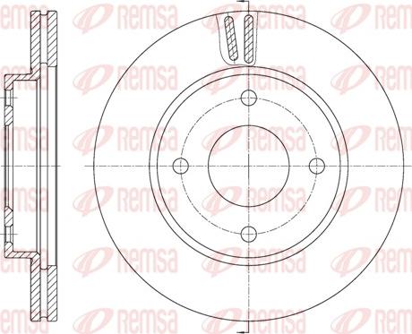 Remsa 61799.10 - Тормозной диск avtokuzovplus.com.ua