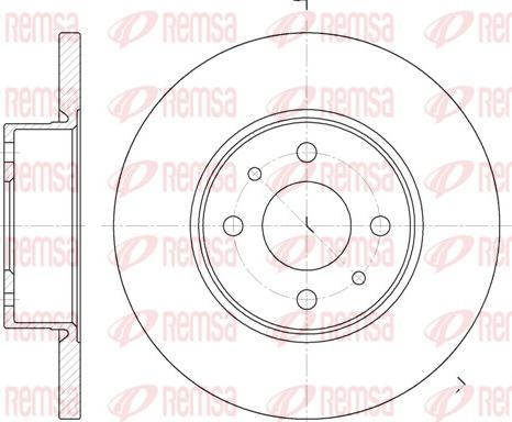 Remsa 6182.00 - Гальмівний диск autocars.com.ua