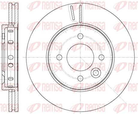 Remsa 61838.10 - Гальмівний диск autocars.com.ua