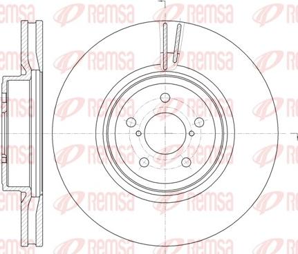 Remsa 61856.10 - Тормозной диск avtokuzovplus.com.ua