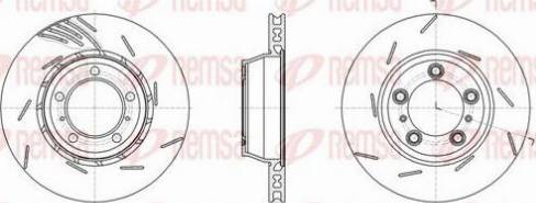 Remsa 61862.10 - Гальмівний диск autocars.com.ua