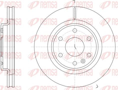 Remsa 61872.10 - Гальмівний диск autocars.com.ua