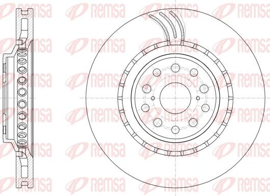 Remsa 61877.10 - Тормозной диск avtokuzovplus.com.ua