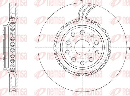 Remsa 61877.11 - Гальмівний диск autocars.com.ua