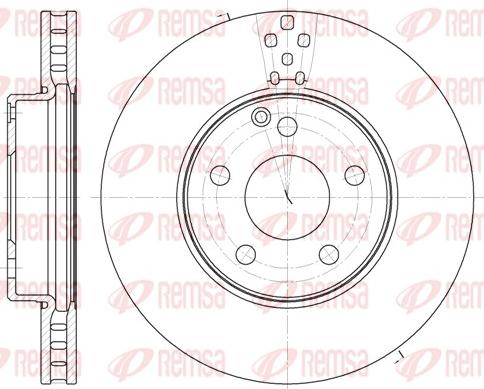 Remsa 61889.10 - Гальмівний диск autocars.com.ua