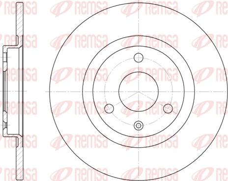 Remsa 6190.00 - Гальмівний диск autocars.com.ua