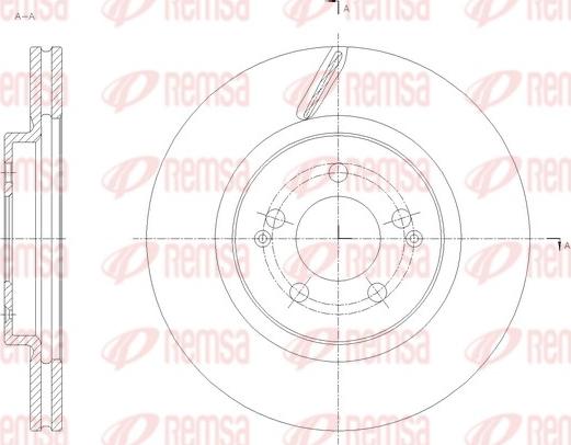 Remsa 61919.10 - Гальмівний диск autocars.com.ua