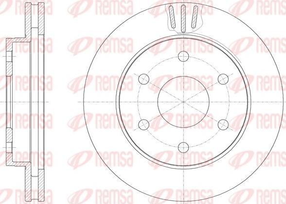 Remsa 61922.10 - Гальмівний диск autocars.com.ua