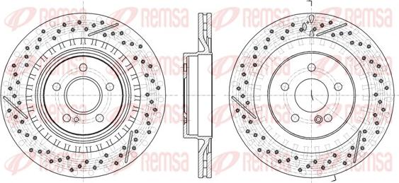 Remsa 61923.10 - Гальмівний диск autocars.com.ua