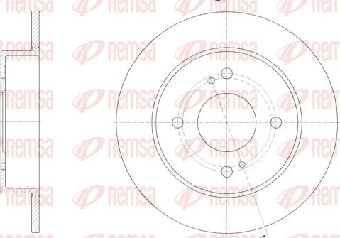 Remsa 61924.00 - Тормозной диск avtokuzovplus.com.ua