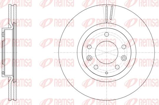 Remsa 61943.10 - Тормозной диск avtokuzovplus.com.ua