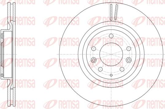 Remsa 61944.10 - Тормозной диск avtokuzovplus.com.ua