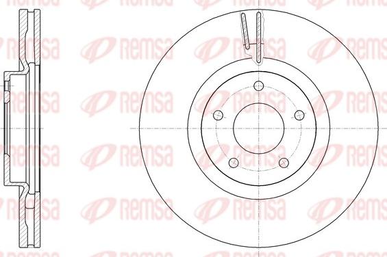 Remsa 61946.10 - Гальмівний диск autocars.com.ua