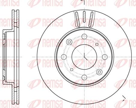 Remsa 61951.10 - Тормозной диск avtokuzovplus.com.ua