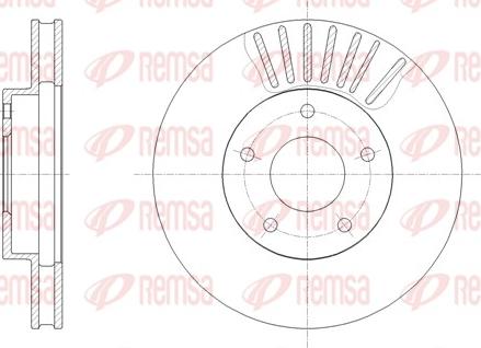 Remsa 61954.10 - Тормозной диск avtokuzovplus.com.ua