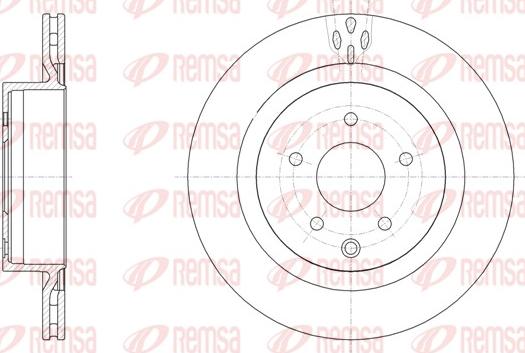 Remsa 61955.10 - Гальмівний диск autocars.com.ua