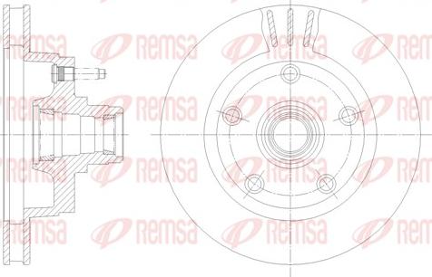 Remsa 61958.10 - Гальмівний диск autocars.com.ua