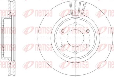 Remsa 61963.10 - Гальмівний диск autocars.com.ua