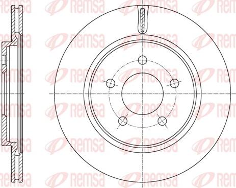 Remsa 61964.10 - Тормозной диск avtokuzovplus.com.ua