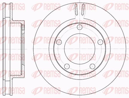Remsa 61965.10 - Гальмівний диск autocars.com.ua