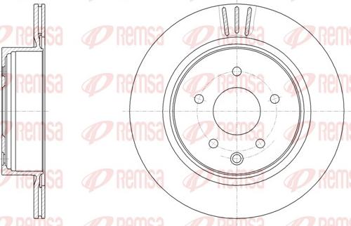 Remsa 61991.10 - Тормозной диск avtokuzovplus.com.ua