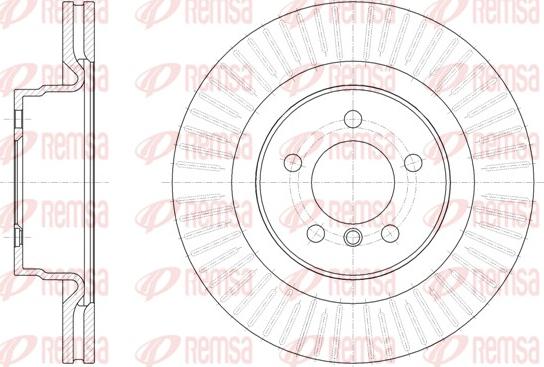 Remsa 61999.10 - Гальмівний диск autocars.com.ua