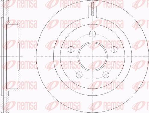 Remsa 62009.10 - Гальмівний диск autocars.com.ua