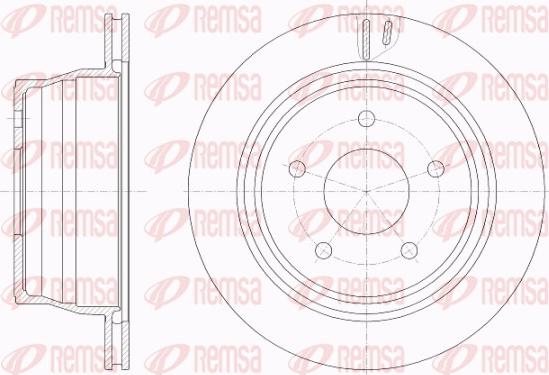 Remsa 62010.10 - Гальмівний диск autocars.com.ua