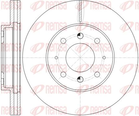 Remsa 62032.10 - Гальмівний диск autocars.com.ua