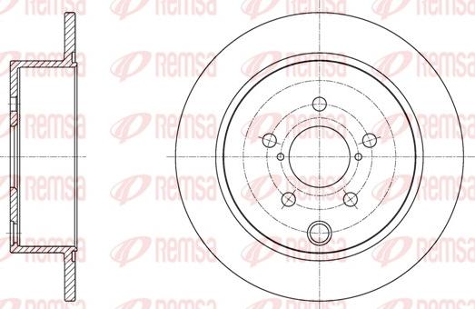 Remsa 62034.00 - Тормозной диск avtokuzovplus.com.ua