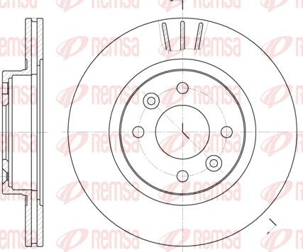 Remsa 6204.10 - Гальмівний диск autocars.com.ua