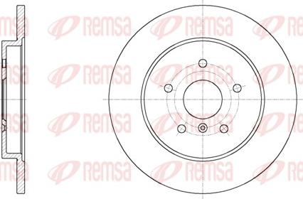 Remsa 62046.00 - Гальмівний диск autocars.com.ua