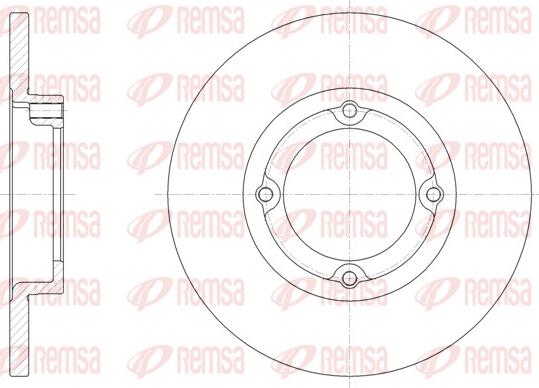 Remsa 62049.00 - Гальмівний диск autocars.com.ua