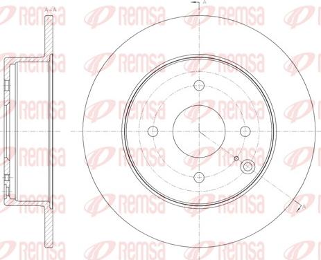Remsa 62052.00 - Гальмівний диск autocars.com.ua