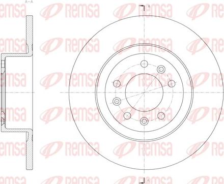 Remsa 62055.00 - Тормозной диск avtokuzovplus.com.ua