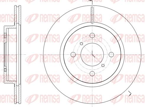 Remsa 62066.10 - Гальмівний диск autocars.com.ua