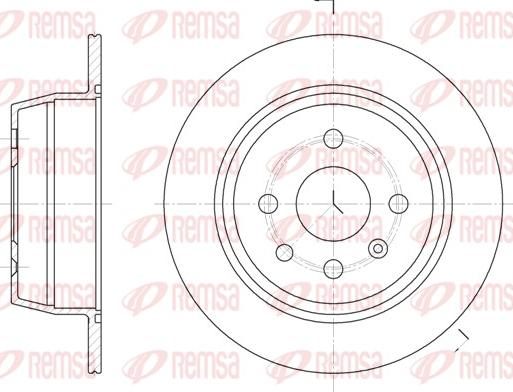 Remsa 6207.00 - Гальмівний диск autocars.com.ua