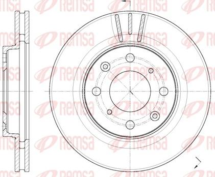 Remsa 62086.10 - Тормозной диск avtokuzovplus.com.ua