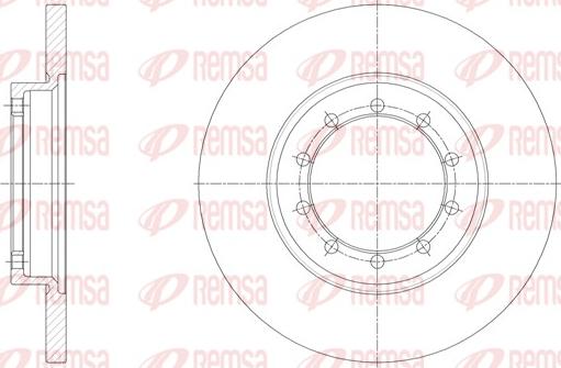 Remsa 62094.00 - Гальмівний диск autocars.com.ua