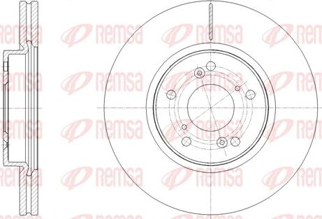 Remsa 62108.10 - Тормозной диск avtokuzovplus.com.ua